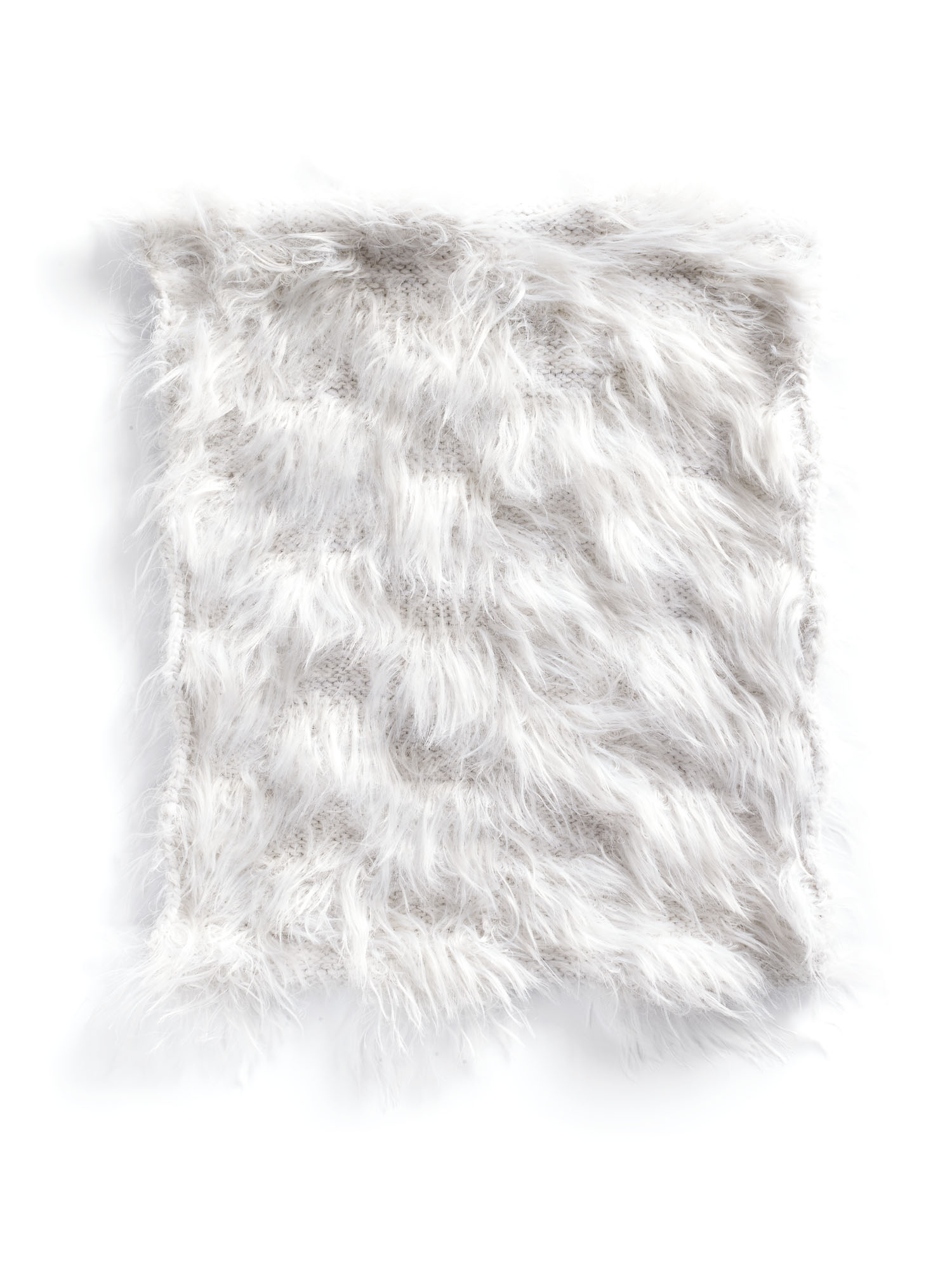 Echantillon plumasserie, Fur square bis. Couleur : blanc Catégorie : White