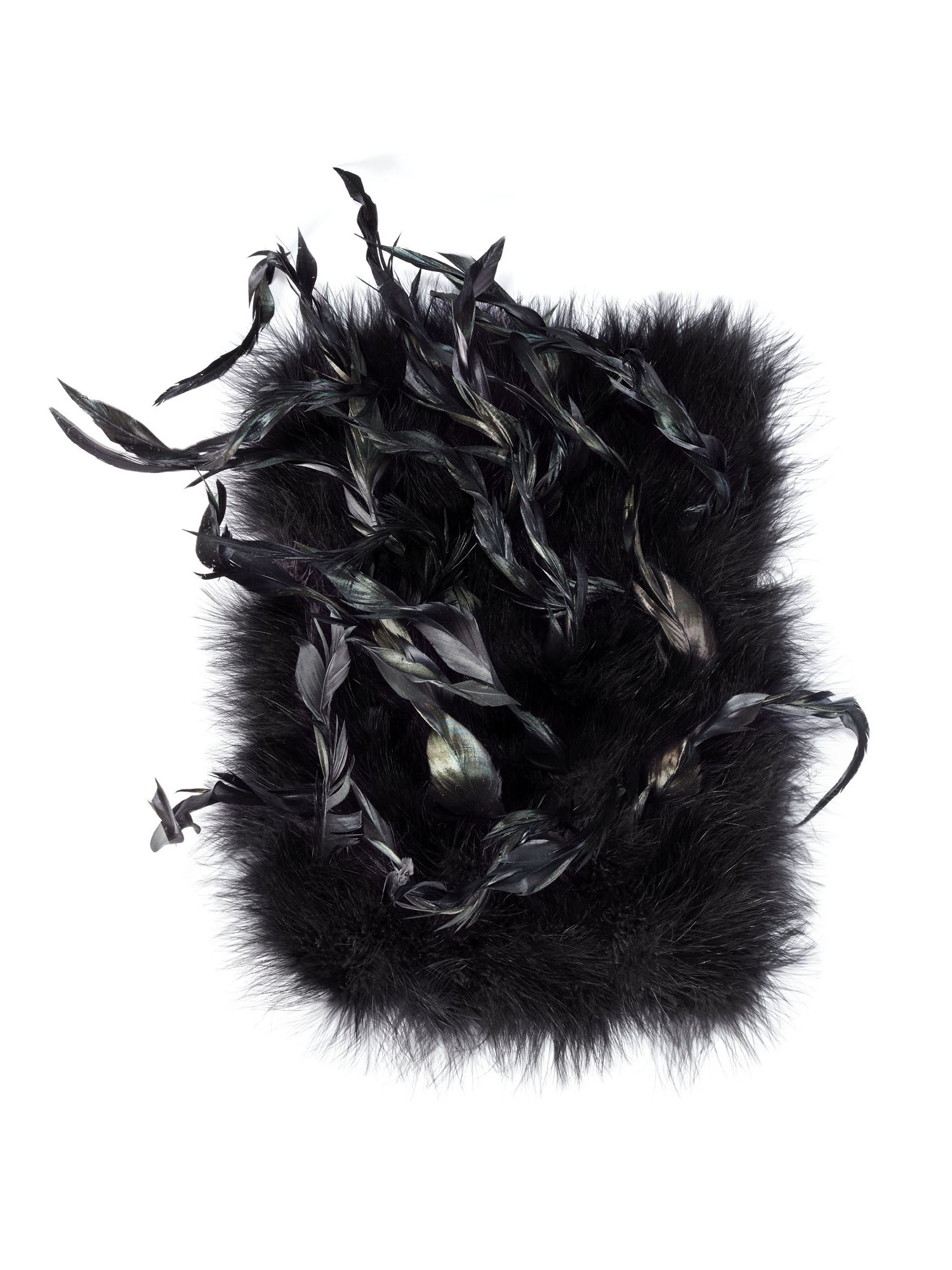 Echantillon plumasserie, Khtulhu. Couleur : noir Catégorie : Fluffy