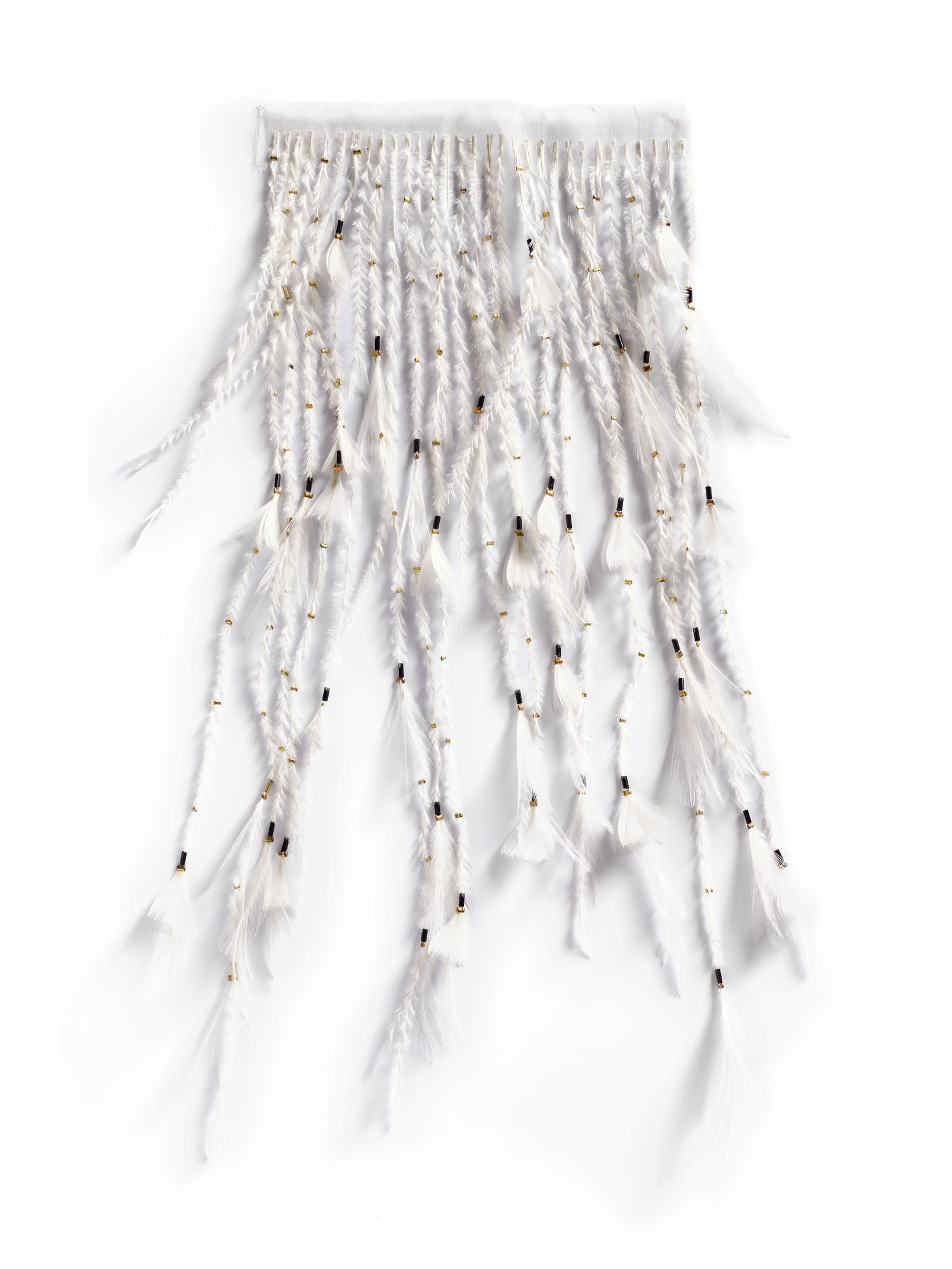 Echantillon plumasserie, Pearl. Couleur : blanc Catégorie : White