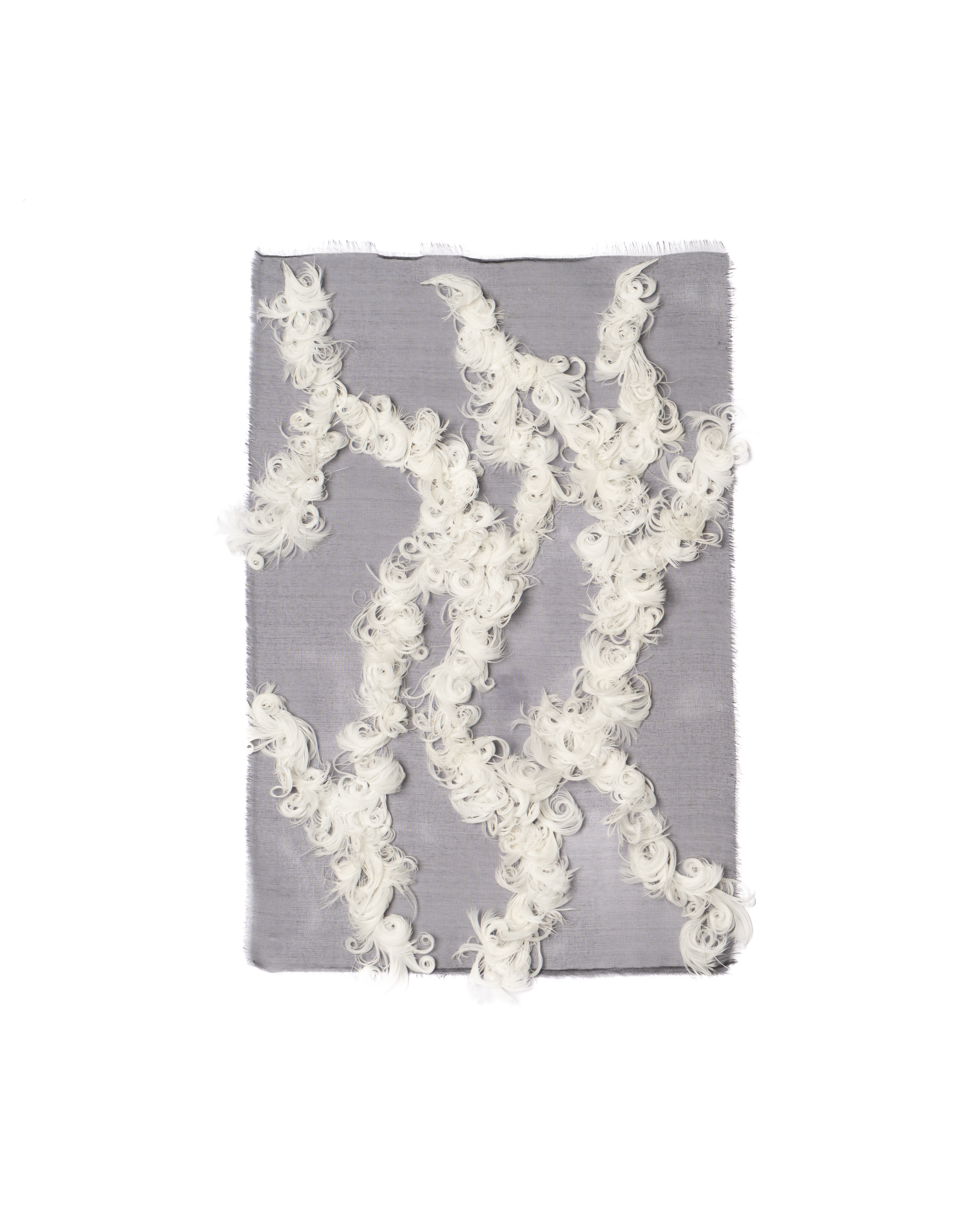 Echantillon plumasserie, Roots. Couleur : blanc. Catégorie : Miscellanous