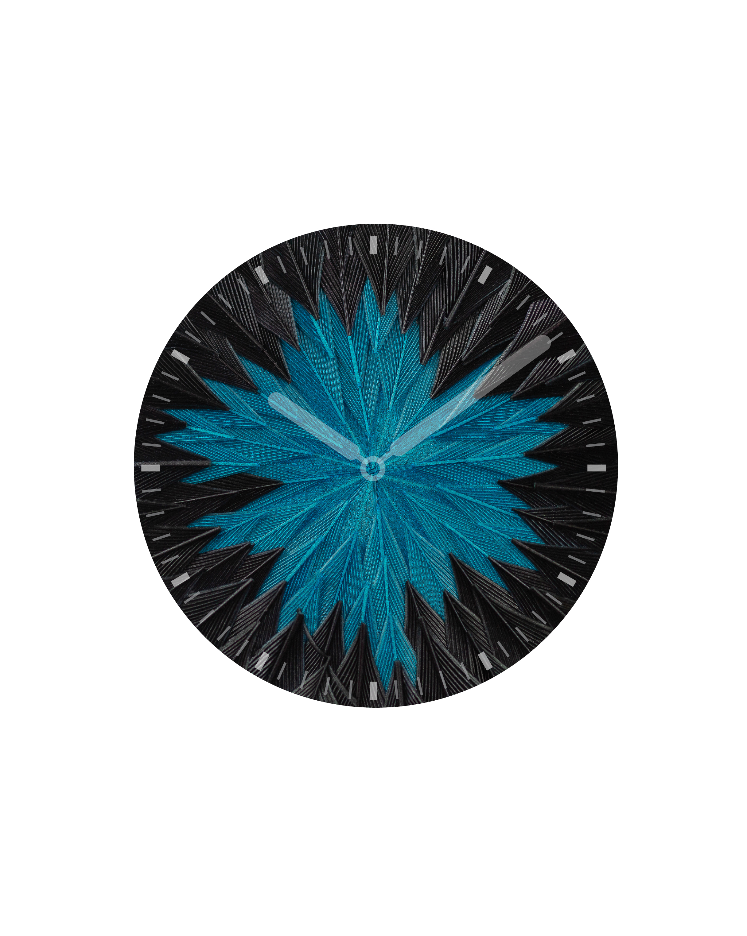 Echantillon microplumasserie, Bluethorn. Couleur : Bleu, Noir Catégorie : Black