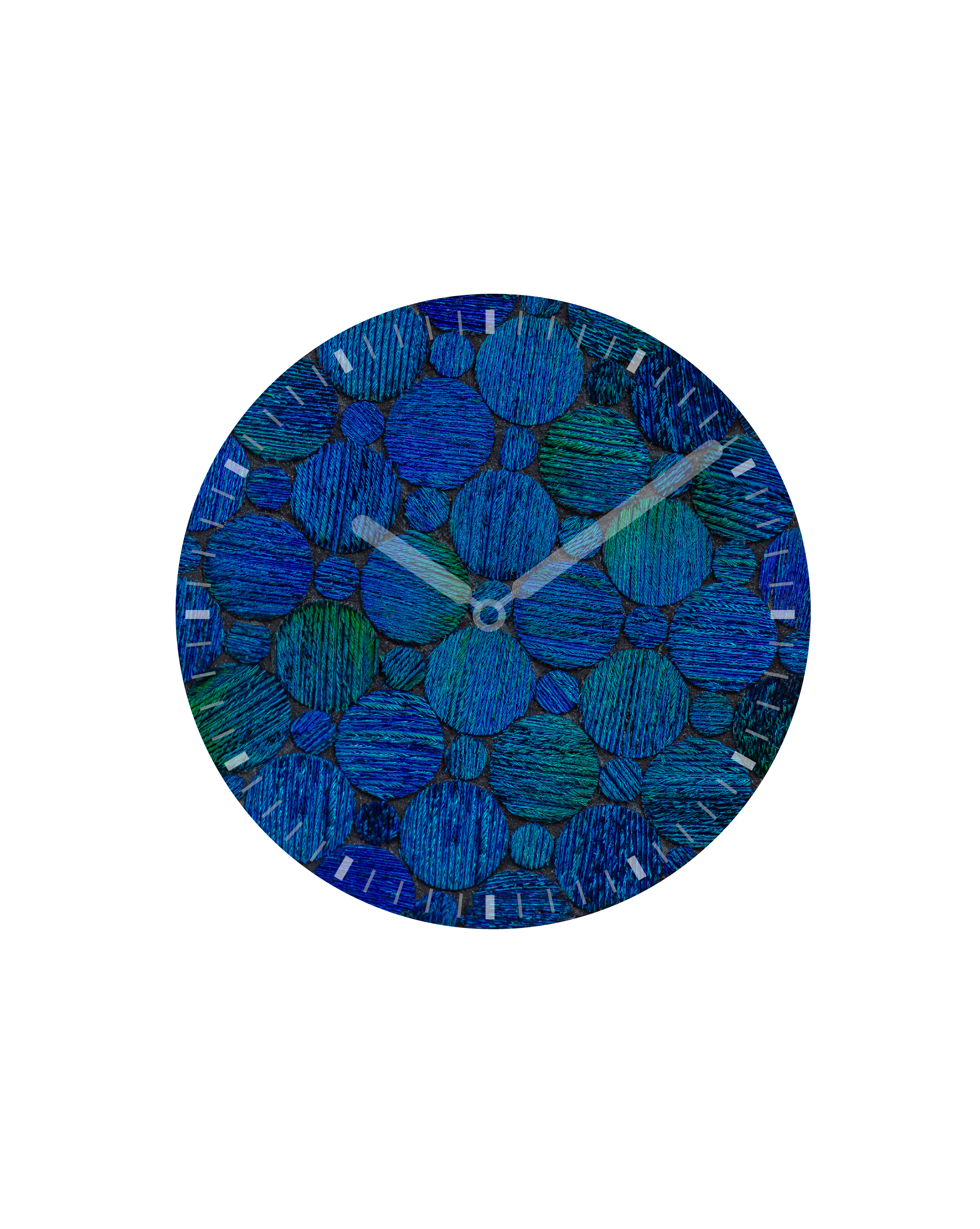 Echantillon microplumasserie, Caracala. Couleur : Bleu Catégorie : Graphic