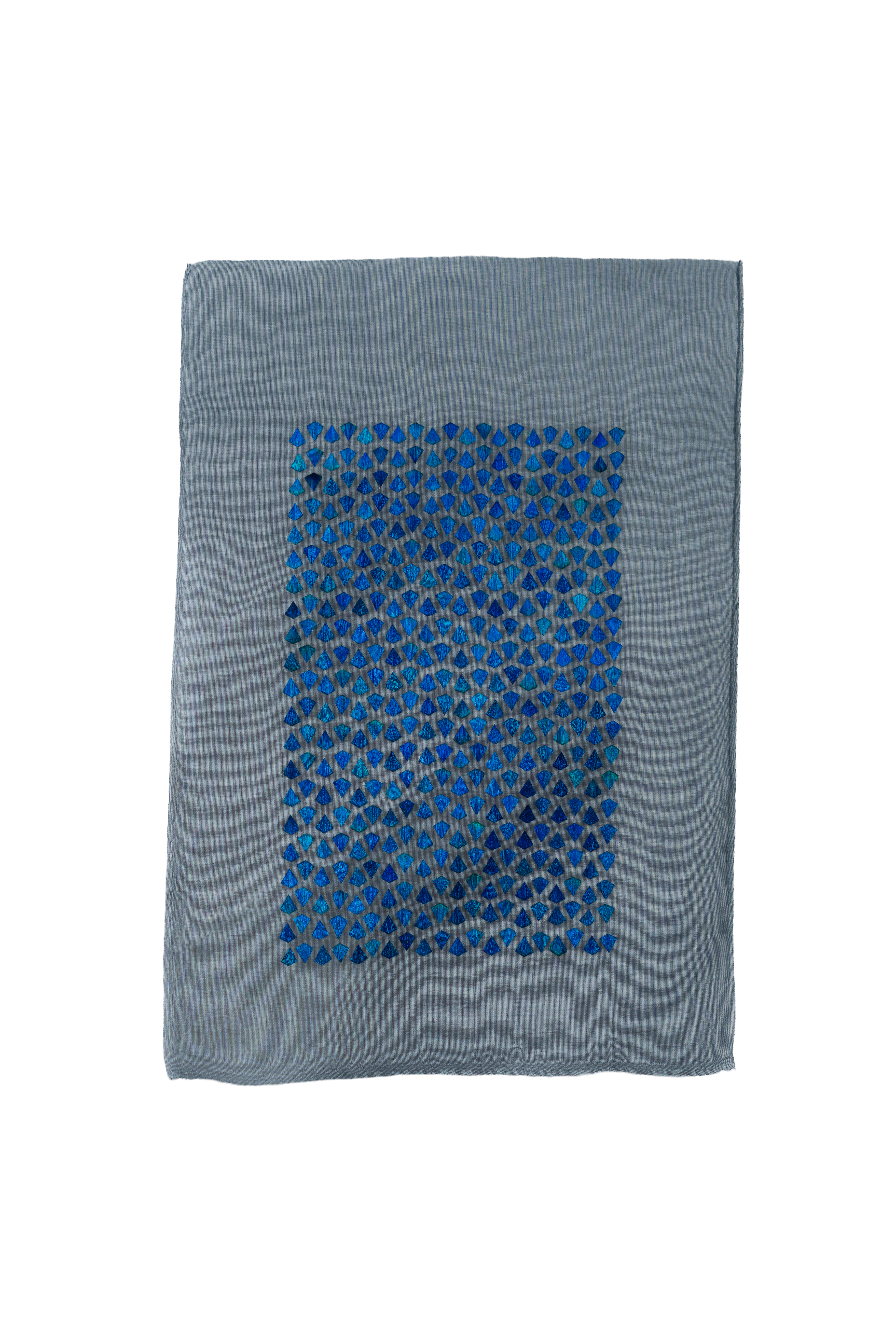 Echantillon plumasserie, Queen Peacock. Couleur : Bleu Catégorie : Graphic