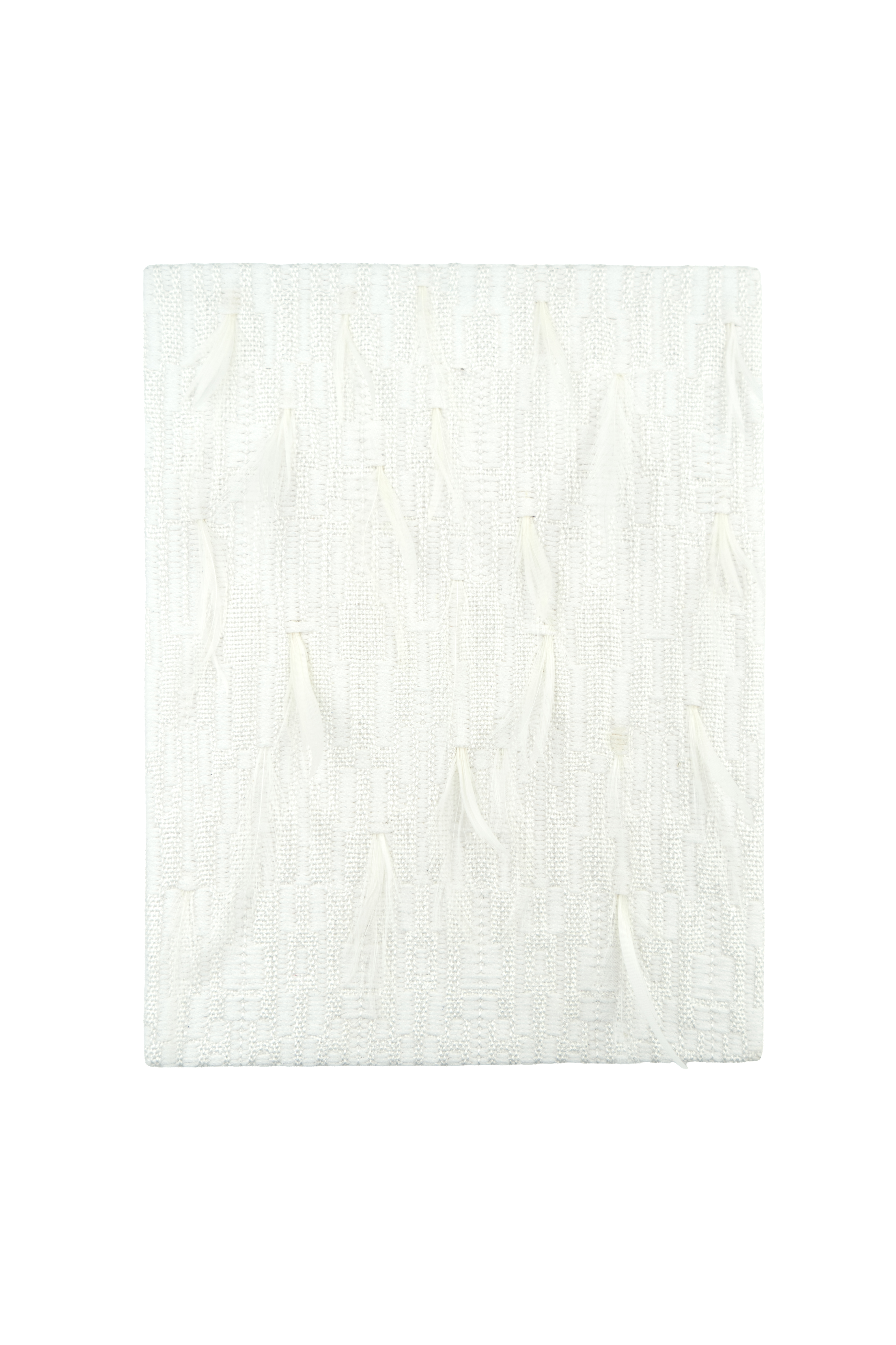 Echantillon plumasserie, leucothea. Couleur : Blanc Catégorie : White