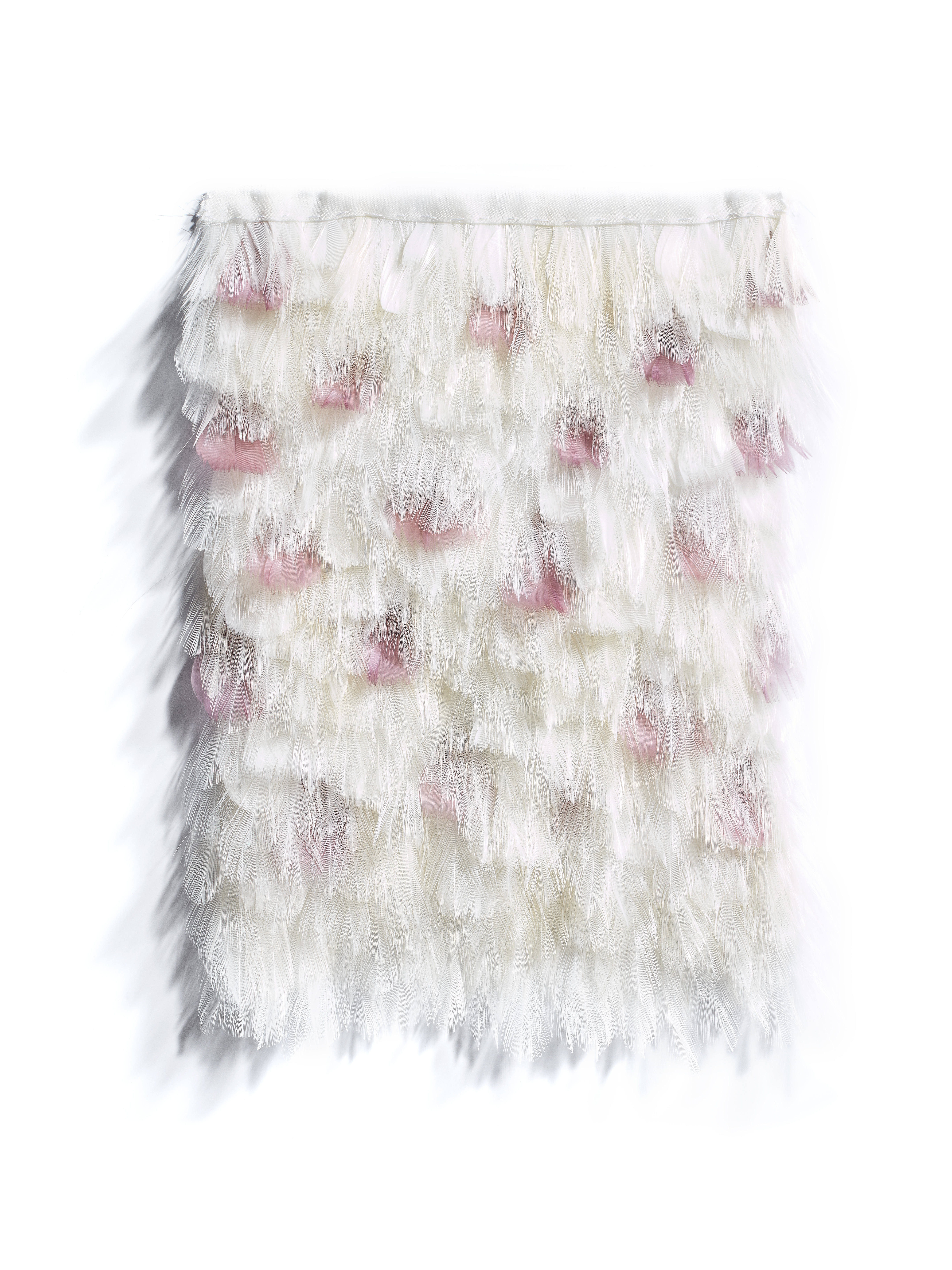 Echantillon plumasserie, Snow White. Couleur : Rose, Blanc Catégorie : Miscellanous