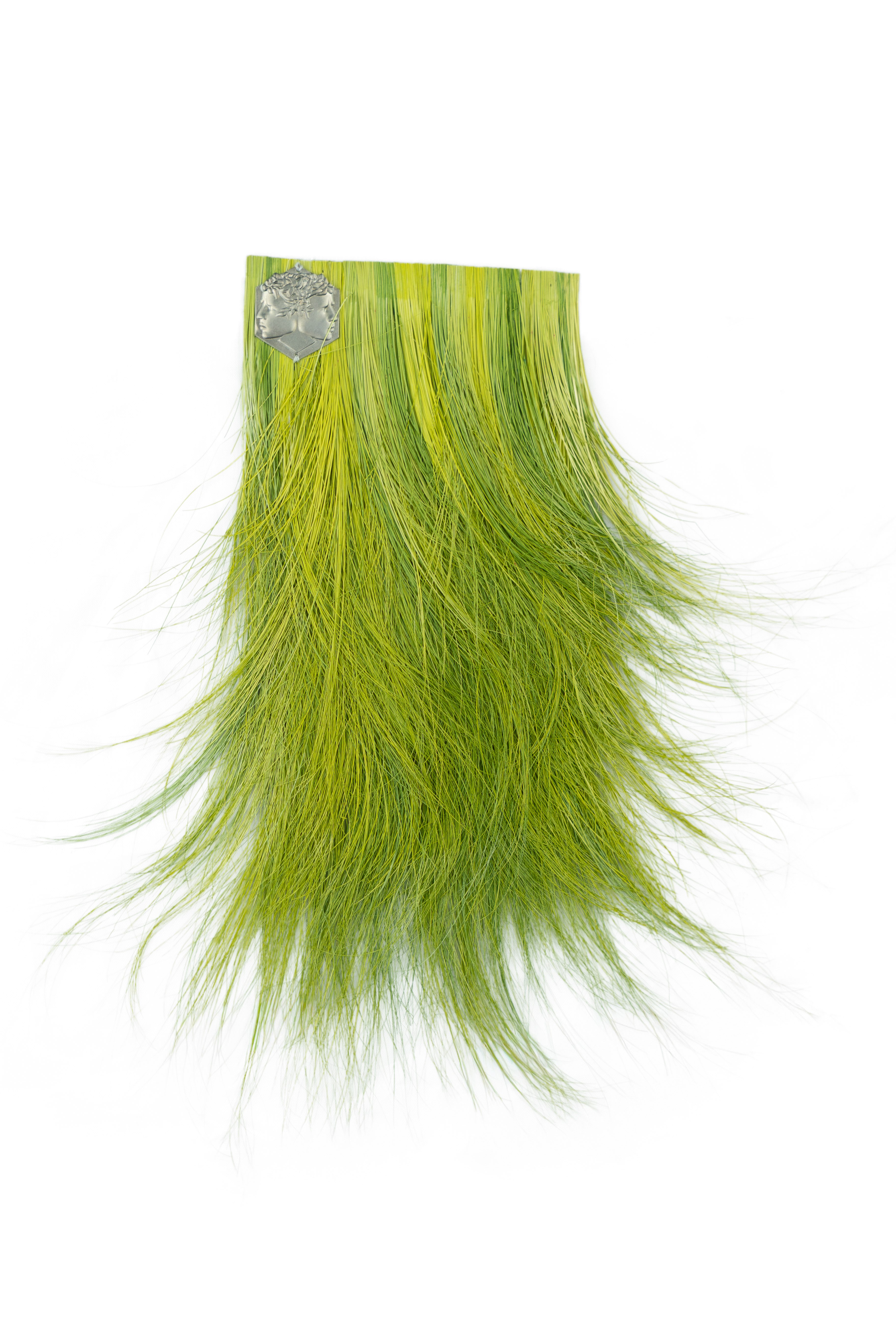 Echantillon plumasserie, grass II. Couleur : Vert Catégorie : Vegetal