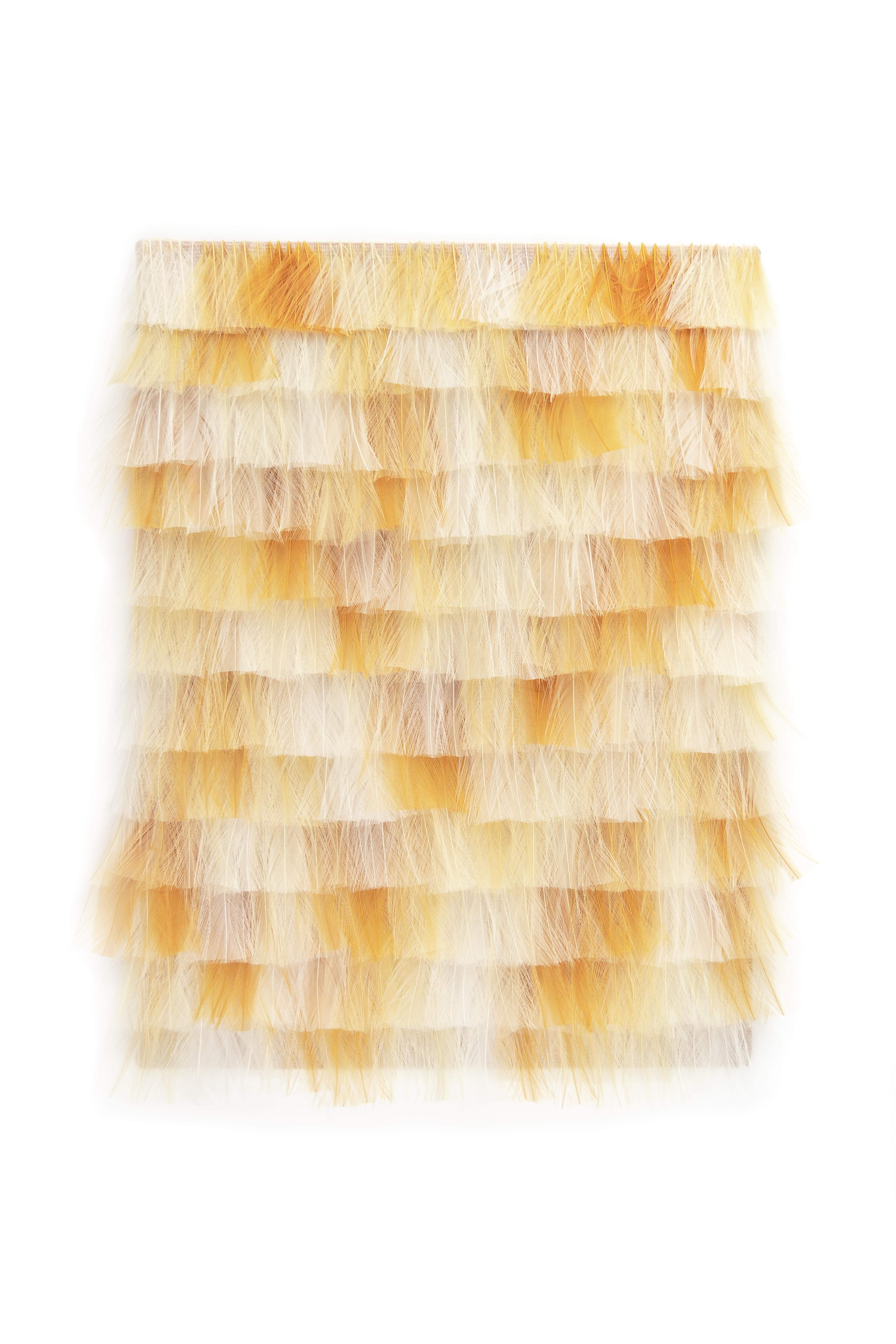 Echantillon plumasserie, Gobi. Couleur : Gold, Crème Catégorie : Gold