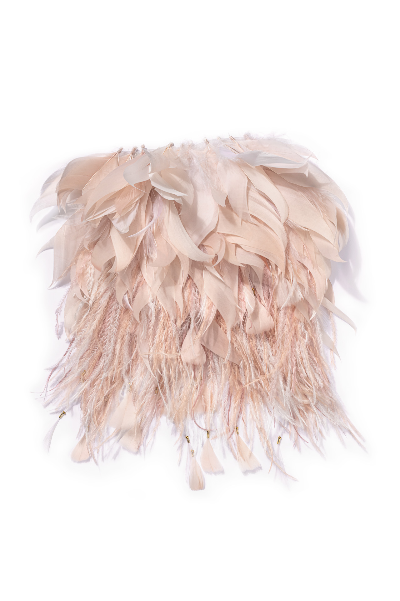 Echantillon plumasserie, poudre. Couleur : Rose Catégorie : Fluffy