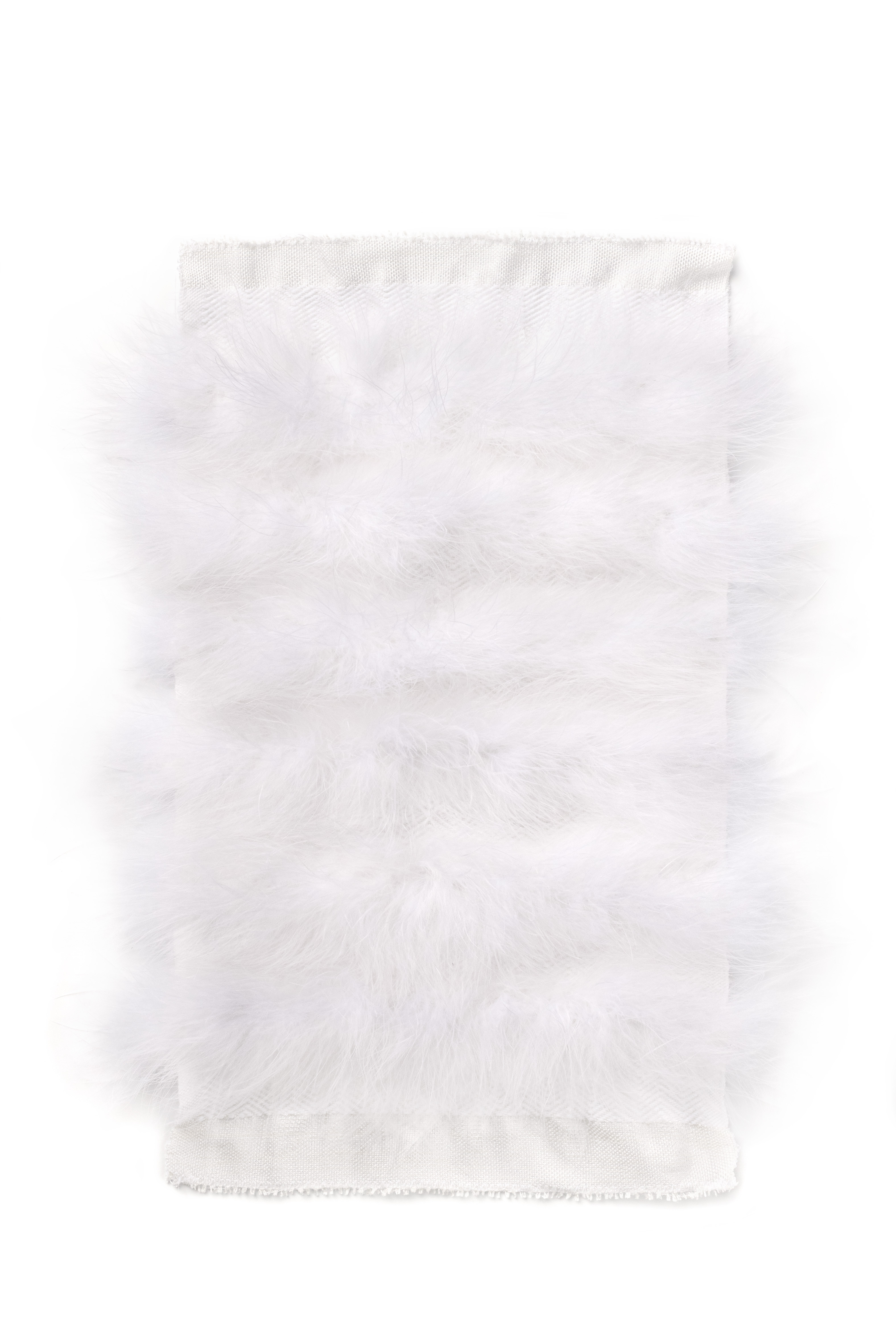Echantillon Tissage, FluffyStripes. Couleur : Blanc Catégorie : White